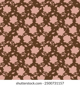 abstract a solid multicolor small and big flower mixed vector pattern arrangement with medium color, all over vector design with white background illustration digital