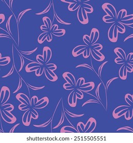 abstract a solid multicolor small and big flower mixed vector pattern arrangement with medium color, all over vector design with white background illustration digital