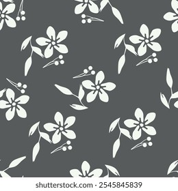 abstract a solid multicolor small and big flower mixed vector pattern arrangement with medium color, all over vector design with white background illustration digital