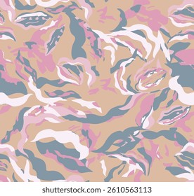 abstract a solid multicolor small and big flower mixed vector pattern arrangement with medium color, all over vector design