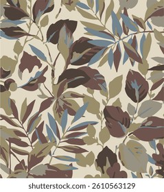 abstract a solid multicolor small and big flower mixed vector pattern arrangement with medium color, all over vector design