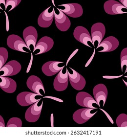 abstract a solid multicolor small and big flower mixed vector pattern arrangement with medium color, all over vector design with white background illustration digital