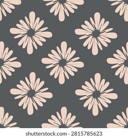 abstract a solid multicolor small and big flower mixed vector pattern arrangement with medium color, all over vector design with white background illustration digital
