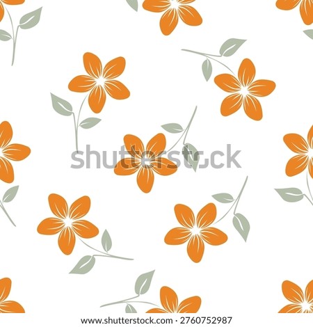 abstract a solid multicolor small and big flower mixed vector pattern arrangement with medium color, all over vector design with white background illustration digital

