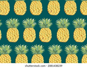 abstract solid pineapples random illustration design vector digital image for packaging paper and textile print