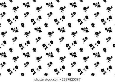 abstract a solid small cartoon tiger skin pattern with black flower, all over vector design with bright background illustration digital image for wrapping paper or textile printing clothes factory