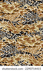 abstract a solid tiger skin pattern arrangement with brown tone color, all over vector design with bright background illustration digital image for wrapping paper or textile printing clothes factory