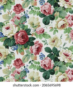 abstract solid vector flowers full  arrangement, all over design with solid medium color background for textile printing factory