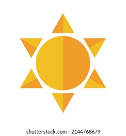Abstract songkran logo design and symbol art