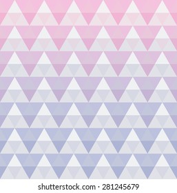 Abstract sophisticated monochrome background of triangles. Geometric mosaic with flow of colors. Vector Illustration.