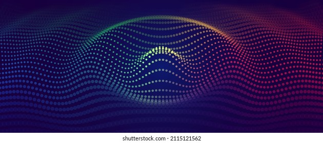 Abstract Sound Background Dynamic Music Light Stock Vector (Royalty ...