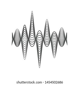 Abstract sound equalizer wave background