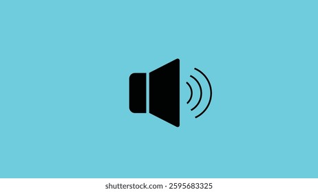 Abstract Sound volume icon, simple icon design.