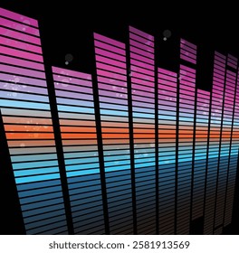 abstract sound volume pattern concept design background 