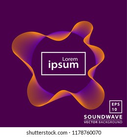 Abstract sound wave background