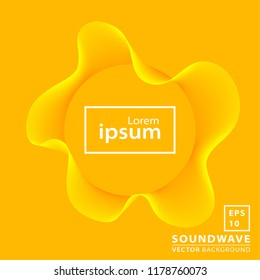 Abstract sound wave background