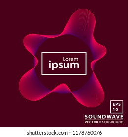 Abstract sound wave background