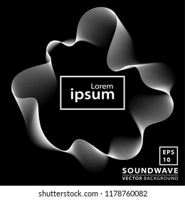 Abstract sound wave background