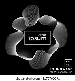 Abstract sound wave background