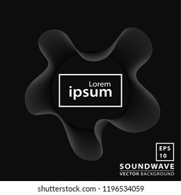 Abstract sound wave background