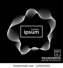 Abstract sound wave background