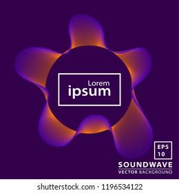 Abstract sound wave background