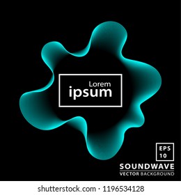 Abstract sound wave background