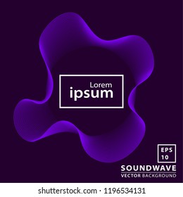 Abstract sound wave background