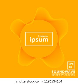 Abstract sound wave background