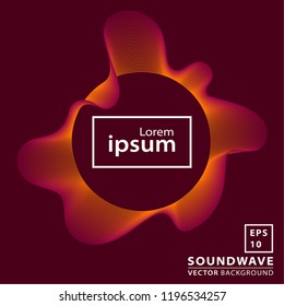 Abstract sound wave background