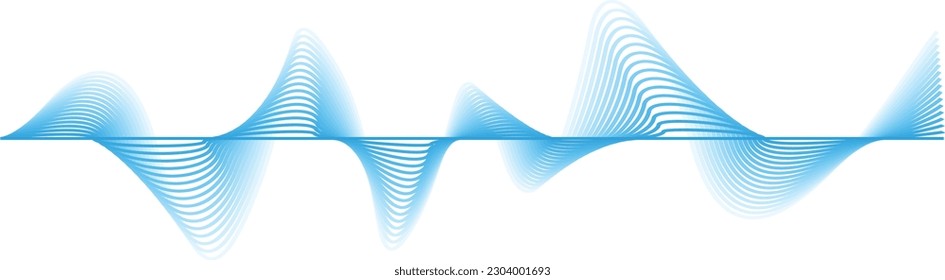  abstract sound wave blue background