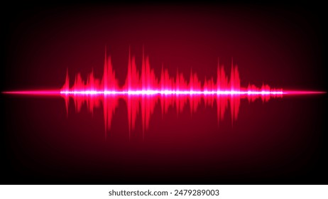 Abstract Sound Wave Digital Frequency wavelength graphic design Vector Illustration 