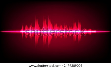 Abstract Sound Wave Digital Frequency wavelength graphic design Vector Illustration 