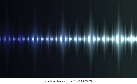 Abstrakter Schallwellen-Entzerrer auf dunklem Hintergrund
