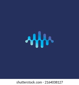 An Abstract Sound Wave Minimal Simple Modern Logo