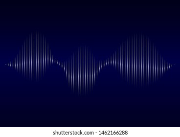 Abstract sound wave of music.Radio background with pulse form of sound. vector graphic illustration