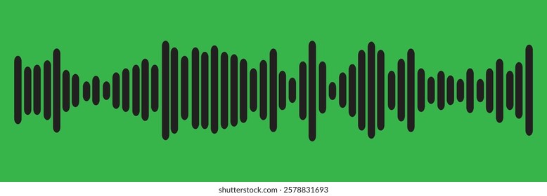 Abstract sound wave stripe lines colourful gradient equalizer isolated on transparent background in concept music, sound, technology