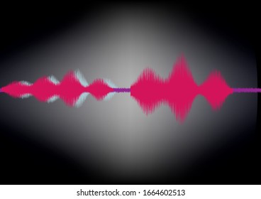 Abstract sound wave vector background 