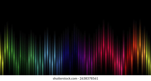 Abstract sound wave. Voice digital waveform, volume voice technology vibrant wave. Music sound energy vector background. Equalizer volume, waveform electronic light illustration