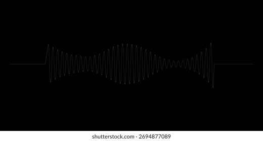 Design Gráfico de Forma de Onda de Som Abstrato