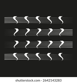Abstract sound waves. Dynamic rhythm lines. Music audio pattern. Vector digital equalizer.