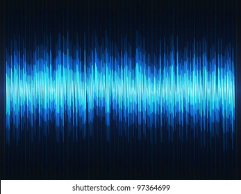 Abstract sound waves equalizer