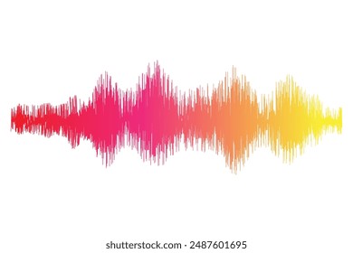 Abstract sound waves equalizer music vibration frequency beat spectrum background wallpaper. Vector illustration on white background