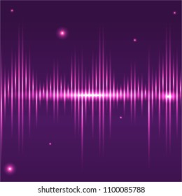 Abstract sound waves light equalizer.Cool background for web or print , bright waves.