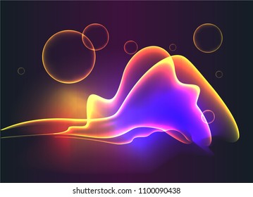 Abstract sound waves light equalizer.Cool background for web or print , bright waves.