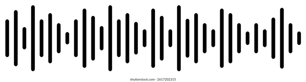 Abstract Soundwave, Audio Visualization Set, Music, Radio, and Digital Voice Icons.