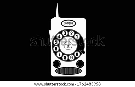 Abstract Soviet mobile cell phone