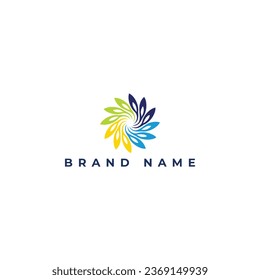 Abstract spa Health beauty logo template. Abstract flower. Business abstract icon. A sign, symbol, web, label. Vector illustration.