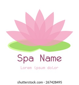 Abstract spa icon on a white background. Vector illustration