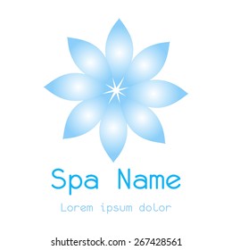 Abstract spa icon on a white background. Vector illustration